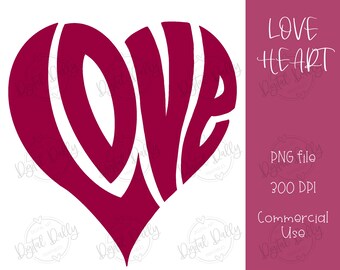 Valentine Love PNG Designs For Sublimation, Love Letters, Love Heart, Retro clipart, Valentine Heart PNG for Printing, Valentines Day PNG