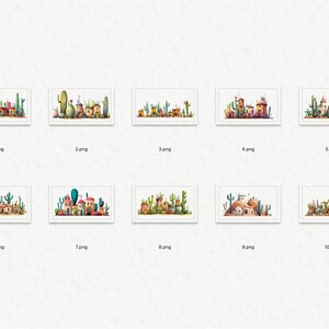 Cute desert homes png, Naive art, adobe art, cactus clipart, succulents, southwest art, naive houses, simple art