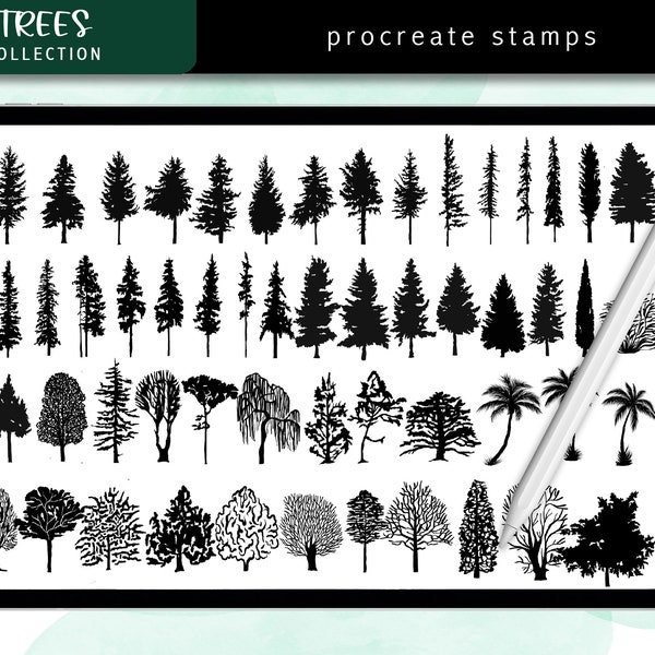 procreate tree brush pack procreate tree brush pack
