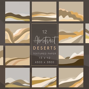 Papier Desert Landscape – cyfrowy papier o fakturze akwareli do zaproszeń, projektów, materiałów promocyjnych, scrapbookingu, dzienników i nie tylko.