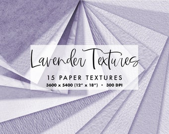 Lavender Paper Textures, Vintage Purple Scrapbook Paper (Digital Download)