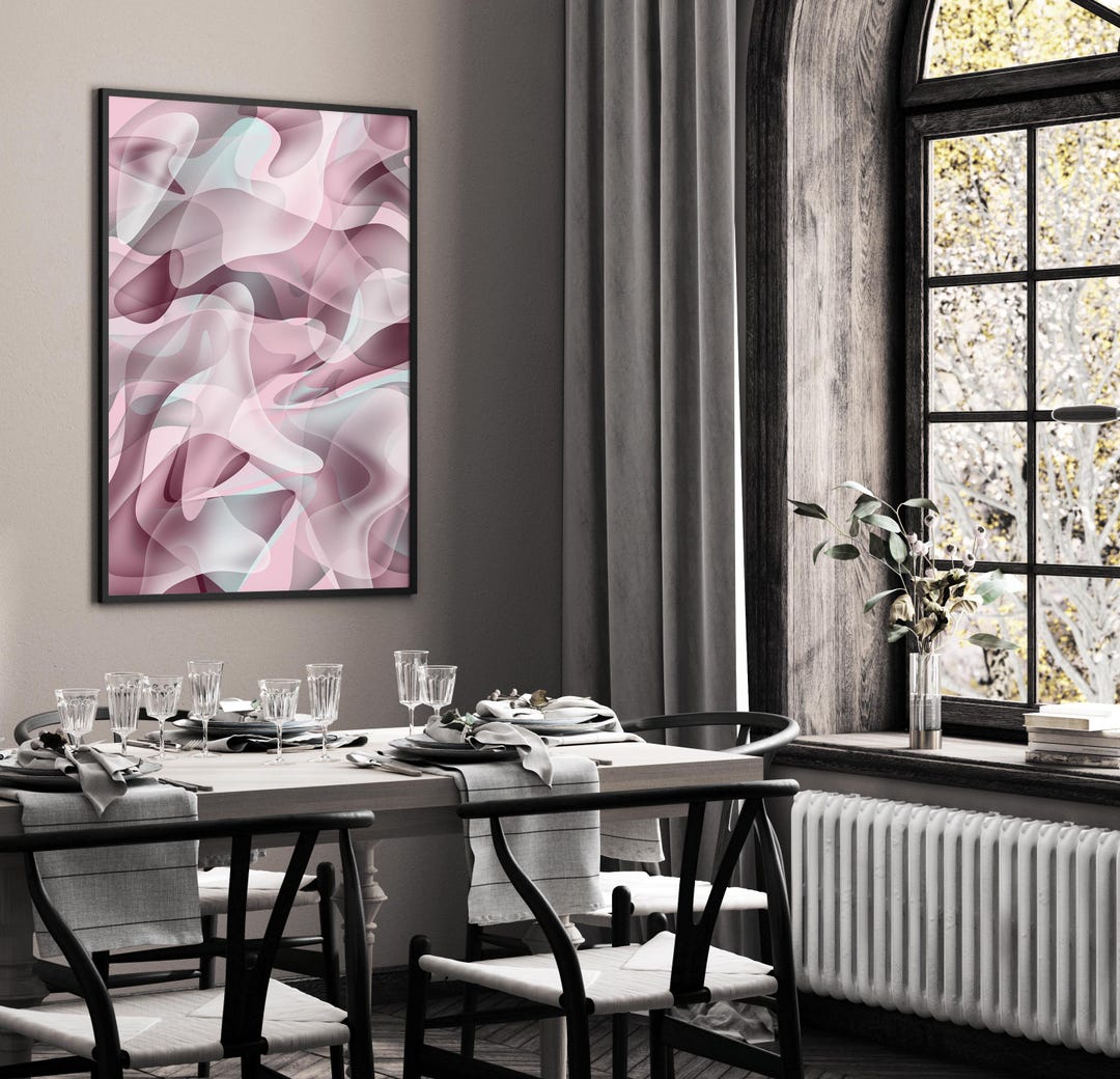 Modern Abstract Digital Art | NO AI | Square Wall Art Download | Large ...