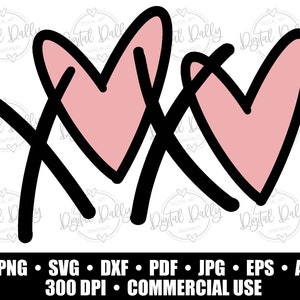 XOXO SVG, Valentijnsdag Svg, Love Svg, Svg Files, Cricut en Silhouette Cut Files