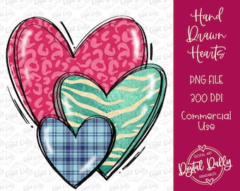 Valentine Sublimation Design Digital Download | Hand Drawn Printable ...