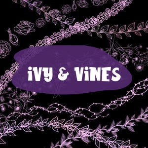 Procreate Ivy Brushset - 15 Elegant Ivy and Vine Brushes for professional illustration