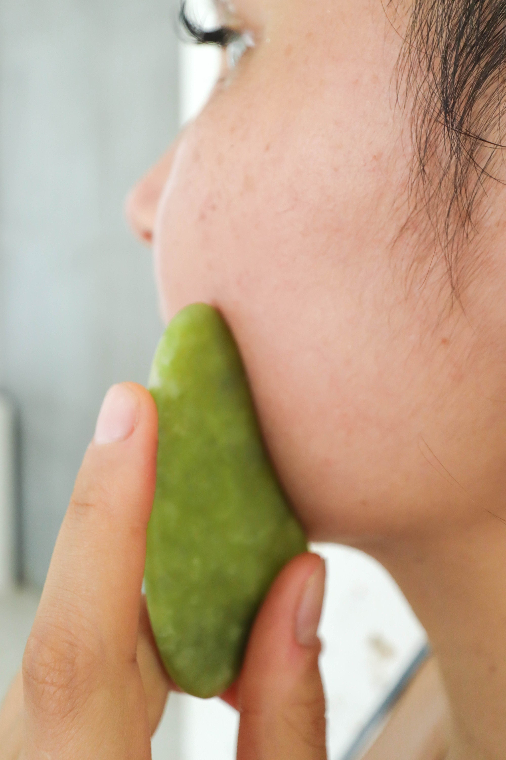 Jade Stone Gua Sha Facial ToolFace Massage Therapy Etsy