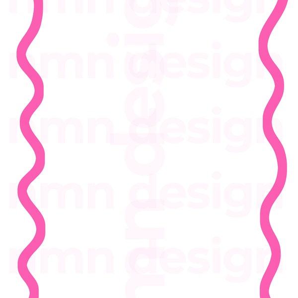 Thick Pink Wavy Border