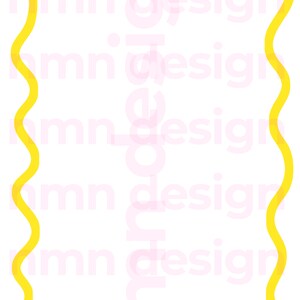 Thick Yellow Wavy Border