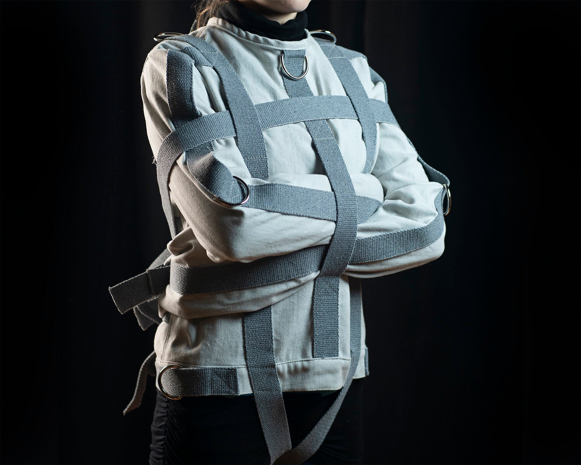 Zwaar keurslijf voor BDSM spelen. Canvas fetish Etsy