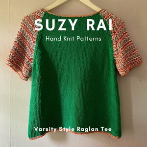 PATTERN ONLY Varsity Style Raglan Tee