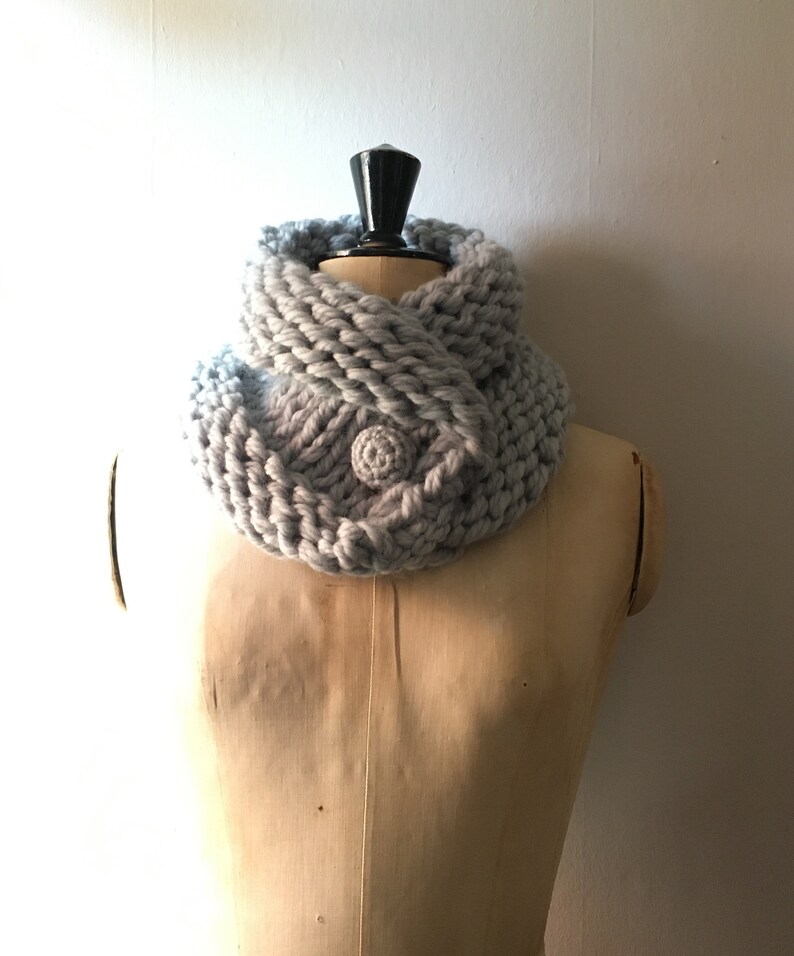 PATTERN ONLY Hand Knit Super Chunky Cowl LADIES Soft Merino Wool - Etsy ...