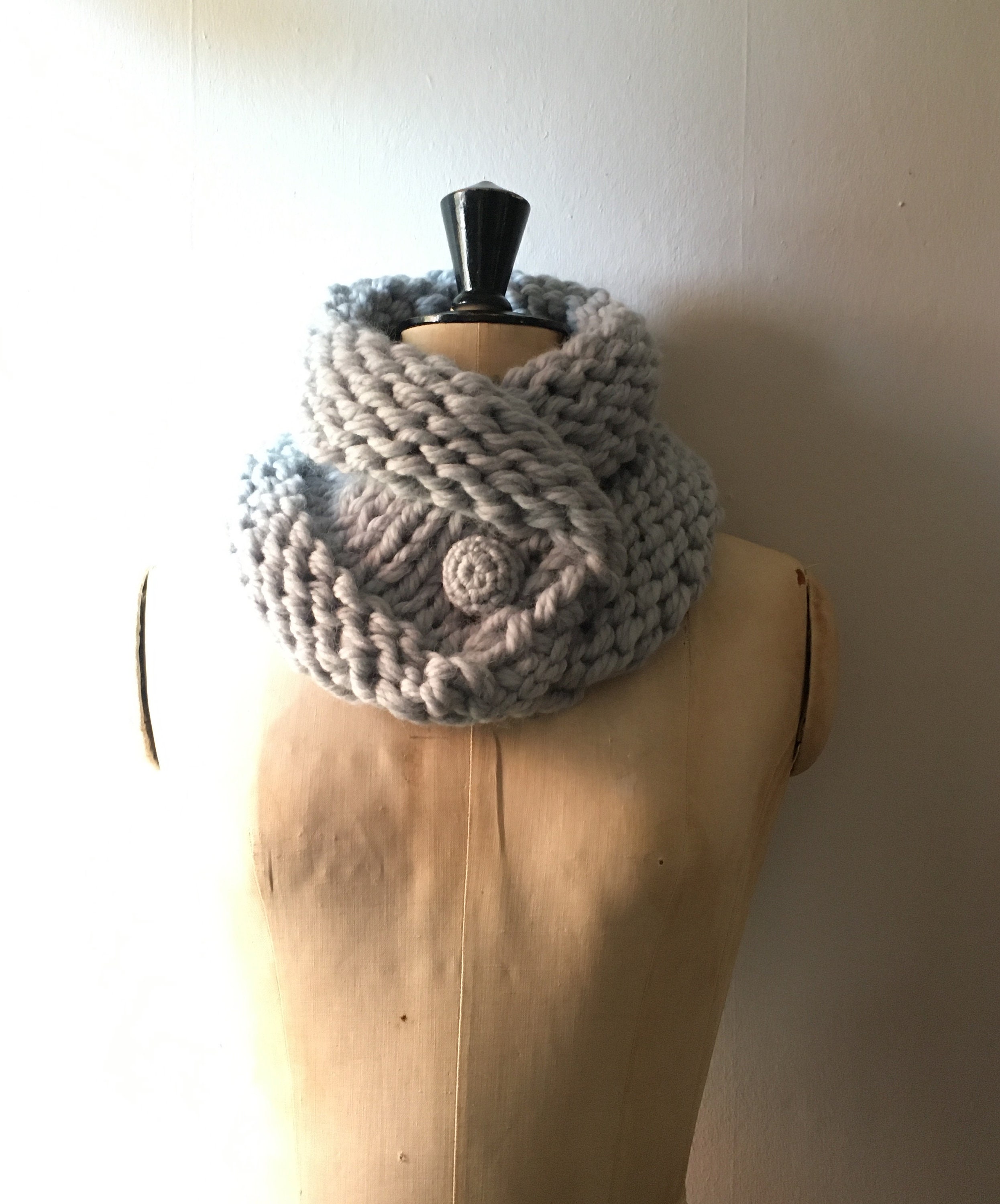 PATTERN ONLY Hand Knit Super Chunky Cowl LADIES Soft Merino Wool - Etsy ...