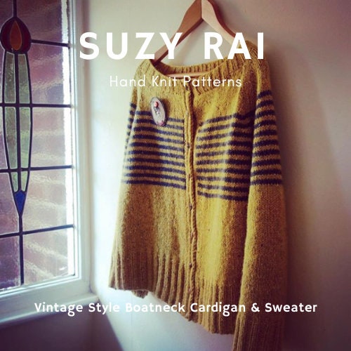 PATTERN ONLY Ladies Vintage Style Boatneck Cardigan - Etsy