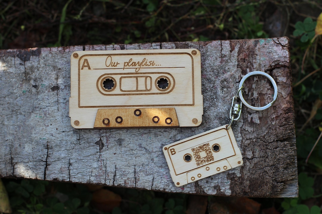 Personalised Mixtape, QR Code Cassette, Personalised Wooden Tape ...