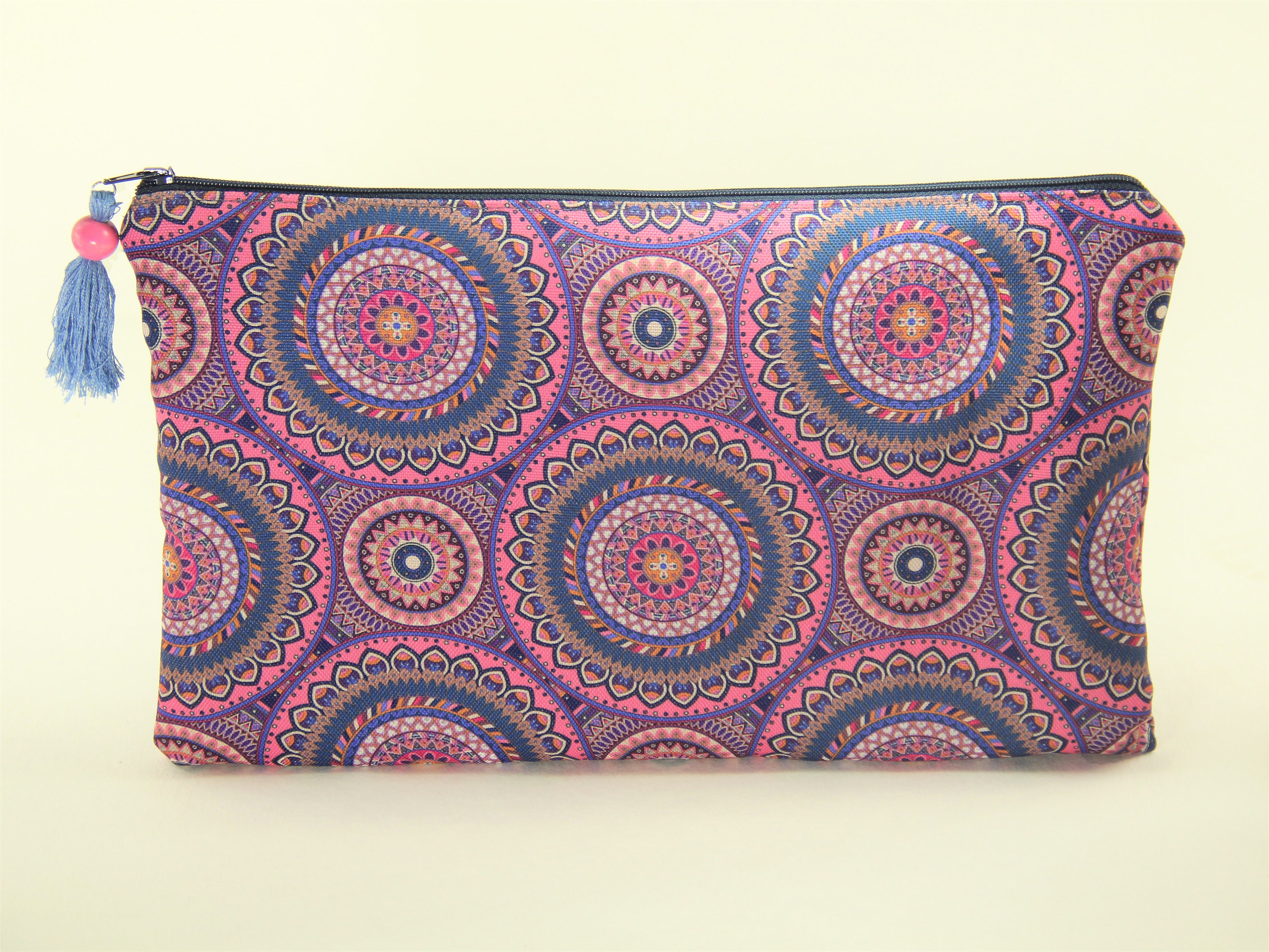 Pink and Purple Mandalas Make Up/accessorise Bag With Tassel - Etsy