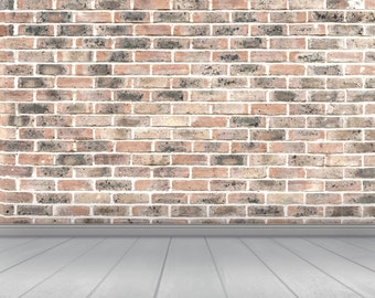 Download Free Brick wall, digital backdrop, newborn photography, kids, babies, invitations, mock up, mockup PSD Template