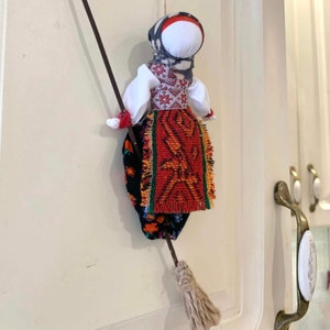 Motanka Kitchen witch doll Baba yaga Good witch Ukraine ornament