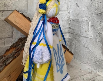 12" Ukrainian doll Motanka Vyshyvanka Ukrainian trident Ukrainian souvenir