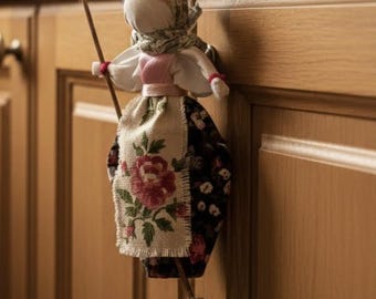 Kitchen Witch Doll Handmade Hanging Baba Yaga Amulet