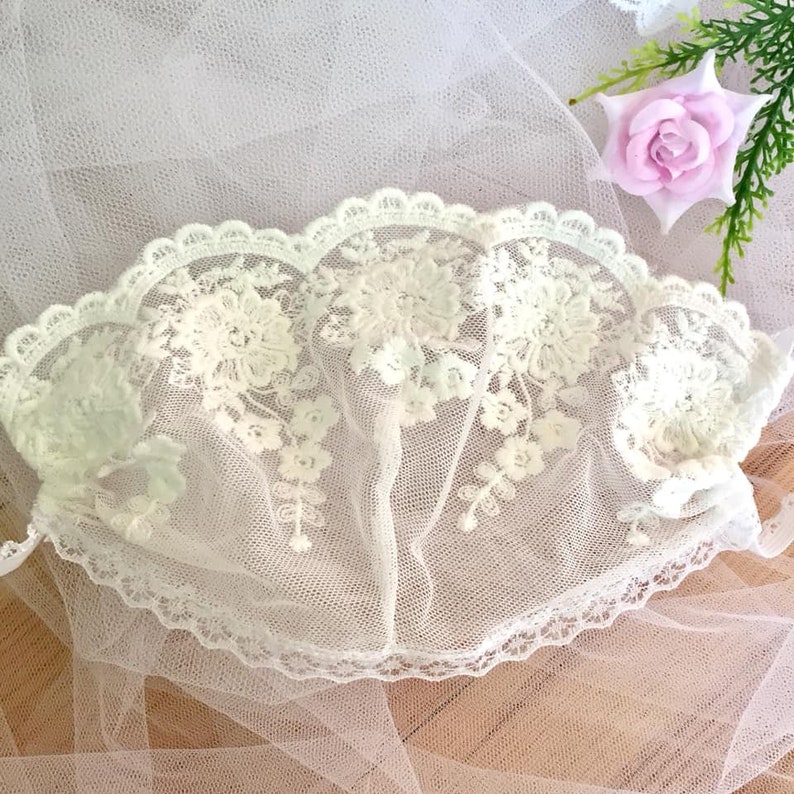 Lace Bridal Mask Bride Face Mask Wedding Face Mask Etsy