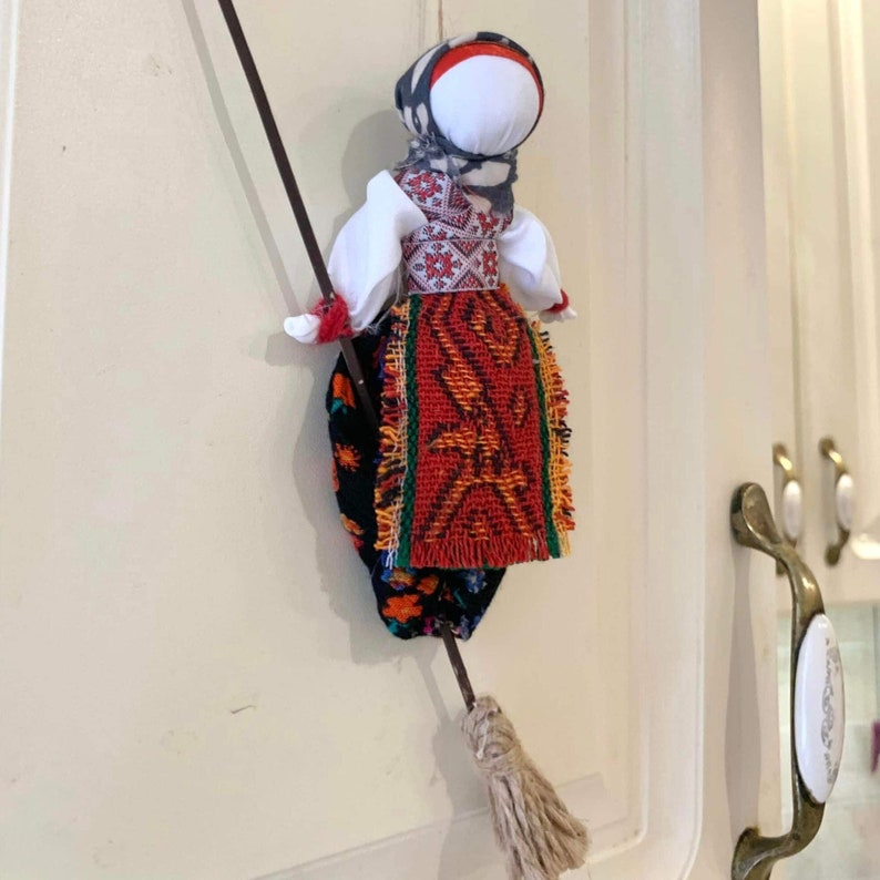 Witch ornament Kitchen witch doll Baba yaga Good witch Motanka