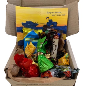 Ukrainian sweets Handpicked mystery candy box  Ukrainian Snack Box Ukrainian Candies