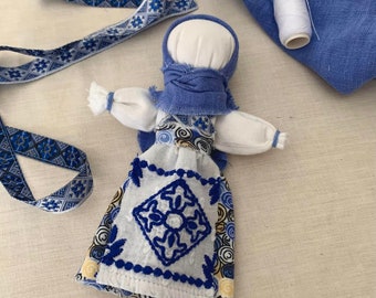 5" Amulet protection doll Travel doll Motanka Faceless doll