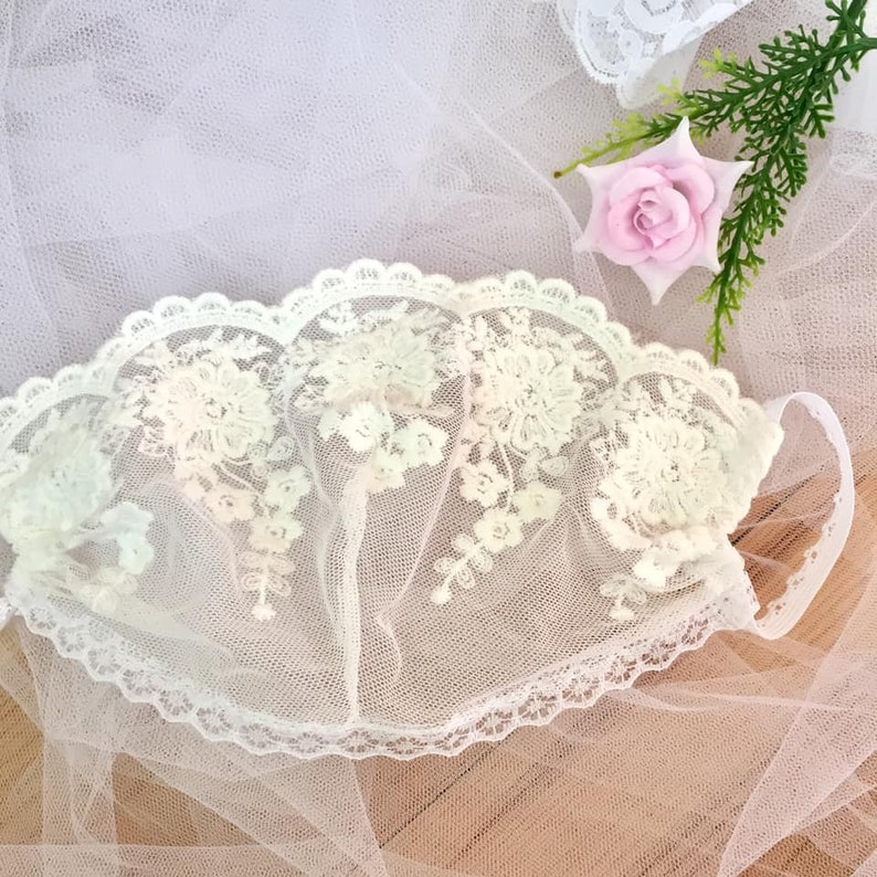 Lace Bridal Mask Bride Face Mask Wedding Face Mask Etsy