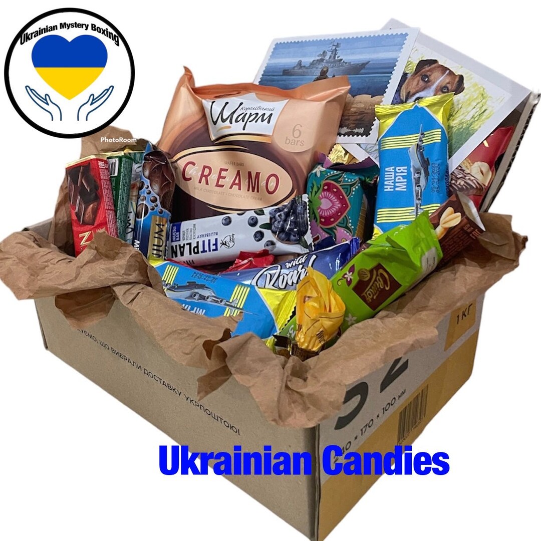 BIG Candy Mystery Box With Ukrainian 35 Ounces Candies And Chocolates BIG Candy Mystery Box With Ukrainian 35 Ounces Candies And Chocolates