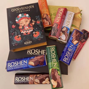BIG Deluxe Ukrainian Sweets Mystery Box Roshen Candy & Gourmet Chocolate