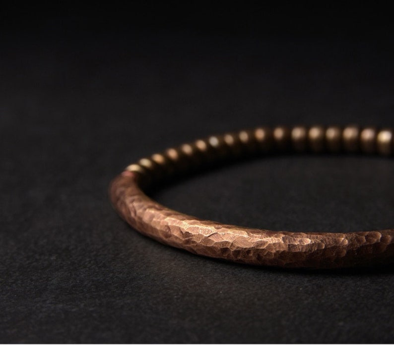 Handmade Pure Hammered Copper Bracelet Etsy