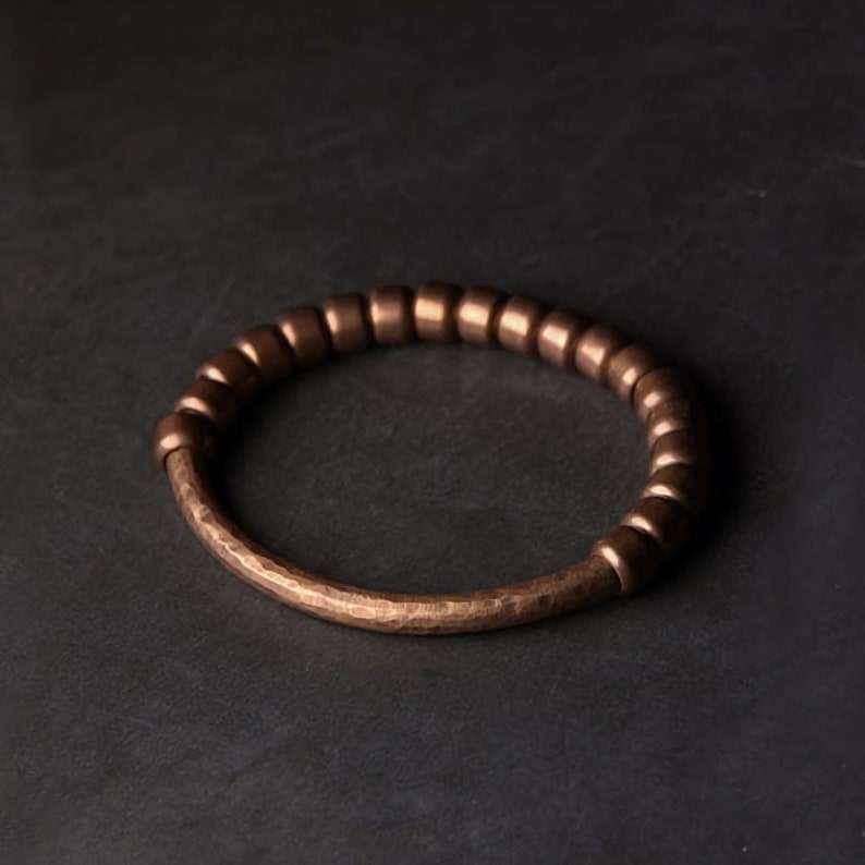 Handmade Pure Hammered Copper Bracelet Etsy