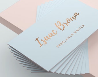 gold business card design blue business card gold foil business card template premade business card writers business card - Gold Foil Business Cards gold business card design blue business card gold foil business card template premade business card writers business card - Gold Foil Business Cards