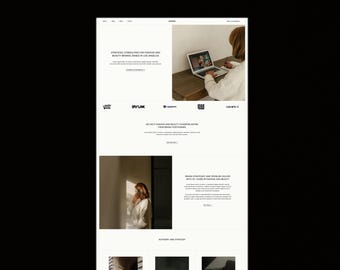 Squarespace Consulting Template  | Minimalist 12+ Page Website Design
