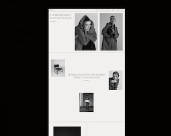 Penelope | Squarespace Agentur-Vorlage | Webseitendesign mit über 12 Seiten