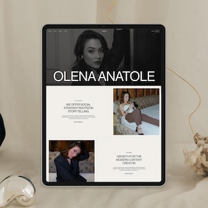Stylish Squarespace Template | For Social Media Marketers and Agencies | 12+ Page Website Template for Portfolio, Blog, Store & More