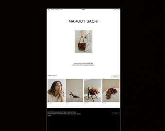 Minimalist Squarespace Photography Template for Photographers & Creatives | 12+ Page Website Design
