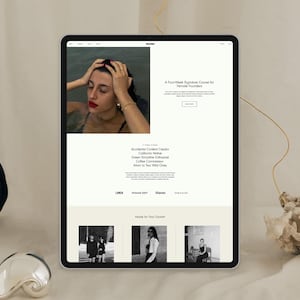 Modern Squarespace Template | For Coaches and Courses |  12+ Page Website Template for Portfolio, Blog, Store & More