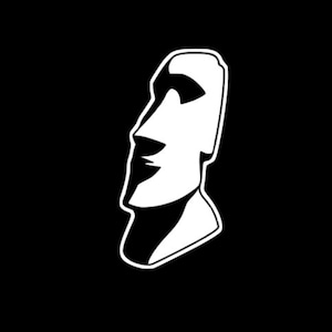 Moai Decal Rapa Nui 3 inch