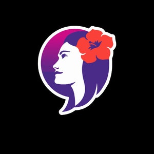 NEW HAL Pualani 3 inch decal. Outdoor/Indoor weatherproof vinyl