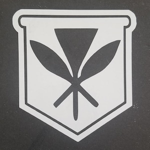 Decalque Kanaka Maoli em vinil de 3 polegadas. Vinil à prova de intempéries interno/externo