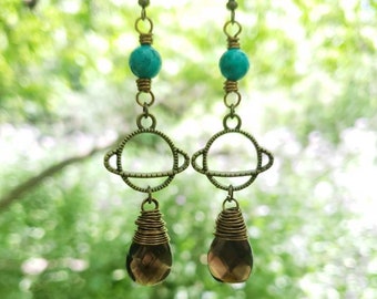 Saturn Earrings, Space Theme Earrings, Boho Earrings, Planet Earrings, Hippie Earrings, Gift for Her, Witchy Jewelry, Dangle Earrings