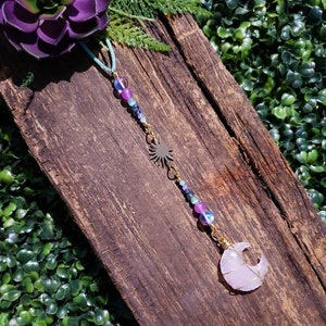 Boho Car Charm, Witchy Car Decor, Celestial Car Charm, Bohemian Decor, Moon Car Decor, Protection Decor, Hippie Car Charm, Gift for Her