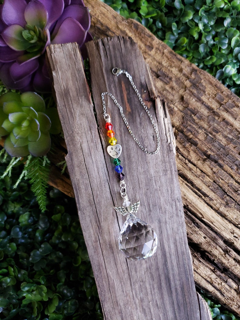 Rainbow Bridge Gift Dog Loss Gift Cat Loss Suncatcher Pet - Etsy