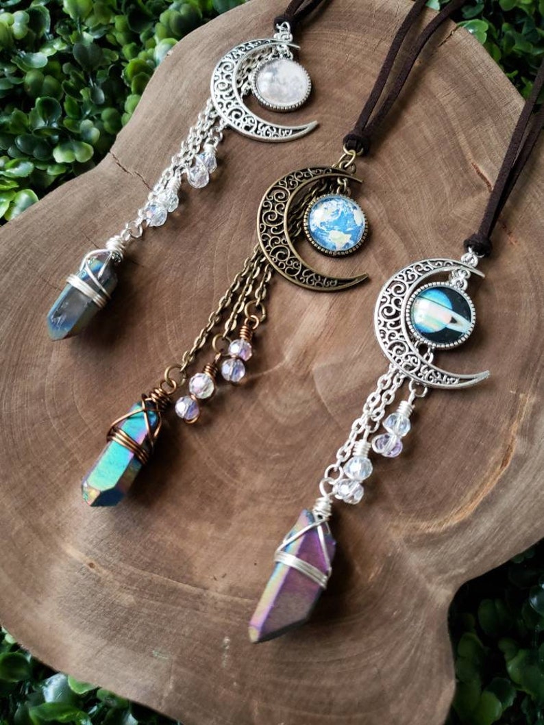 Galaxy Car Accessory Witchy Car Charm Car Charm Moon Etsy