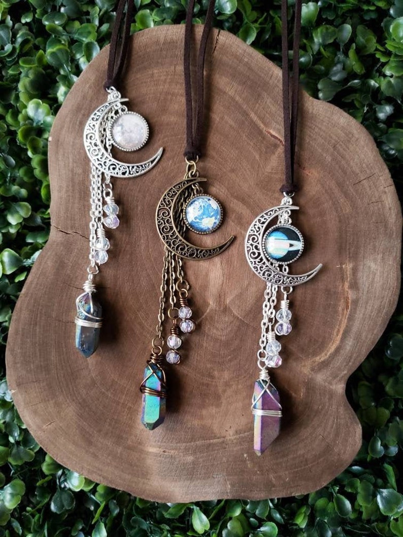 Galaxy Car Accessory Witchy Car Charm Car Charm Moon Etsy