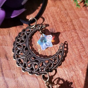 Crystal Car Charm, Witchy Car Charm, Boho Car Charm, Quartz Car Decor, Celestial Decor, Suncatcher Charm, Hippie Suncatcher, Gift for Her image 3