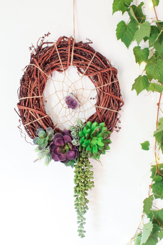 Boho Dream Catcher Home Decor Wreath Wall Image 0