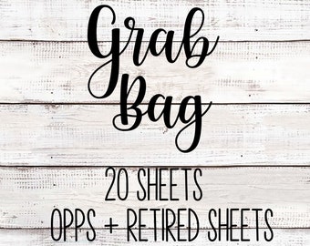 Planner Stickers Grab Bag 20 sheets Opps + Retired Sheets