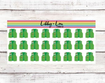 Girl Scouts Planner Sticker | Troop Meetings | Brownies | Daisies | Libby and Lou Sticker Co